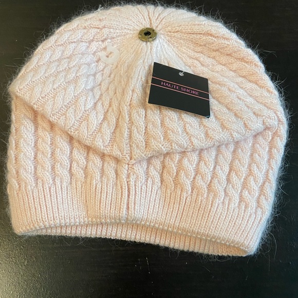 NWT HAUTE SHORE WOOL BLEND SLOUCHY‎ BEANIE PINK HAT - Picture 2 of 8